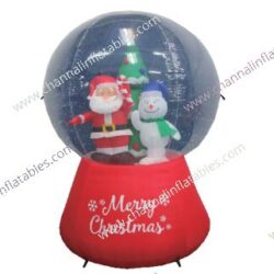 inflatable Merry Christmas snow globe decoration