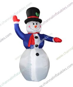 inflatable snowman magician