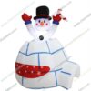 inflatable snowman in ice dome