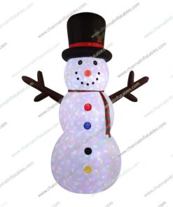 inflatable snowman with top hat