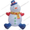 inflatable sitting snowman