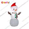 inflatable snowman with stick arms