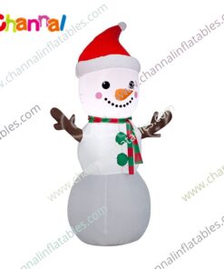 inflatable snowman with stick arms