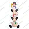 inflatable snowman stack