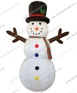 inflatable egg snowman