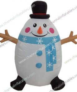 inflatable fat snowman