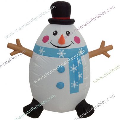inflatable fat snowman