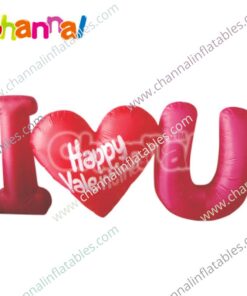 inflatable I love you sign