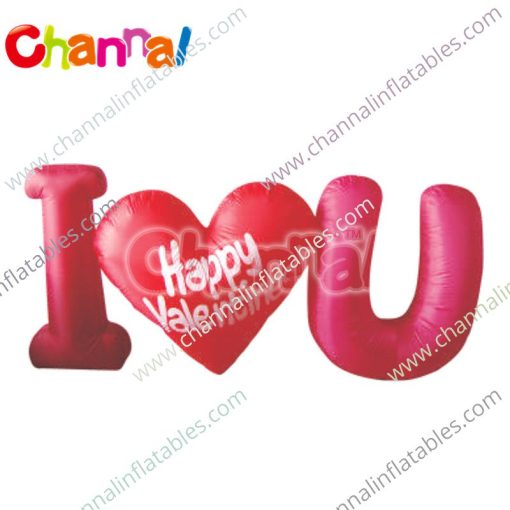 inflatable I love you sign