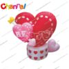 inflatable red heart with cupid arrow