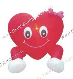 inflatable smile love heart