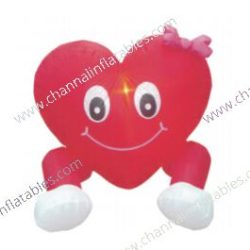 inflatable smile love heart