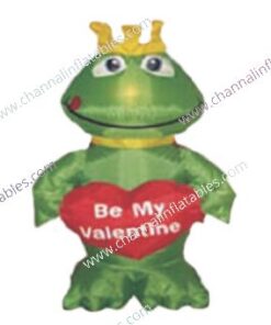 inflatable valentine day frog king