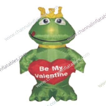 inflatable valentine day frog king