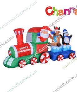 inflatable Merry Christmas train