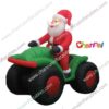 inflatable Santa driving quad
