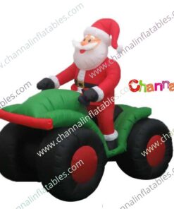 inflatable Santa driving quad